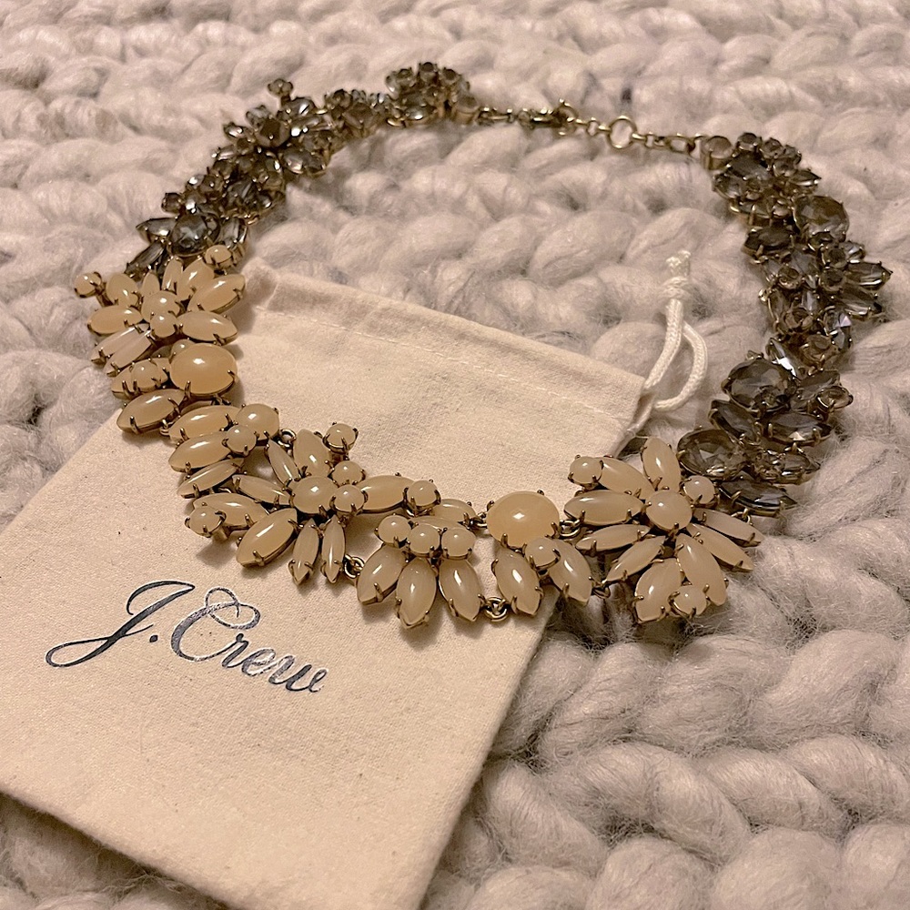 JCrew Mixed Crystal Statement Necklace